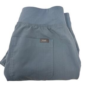 FIGS Technical Collection Womens Small Light Blue Stretch Waist Scrub Pants
